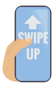 Swipe up for more